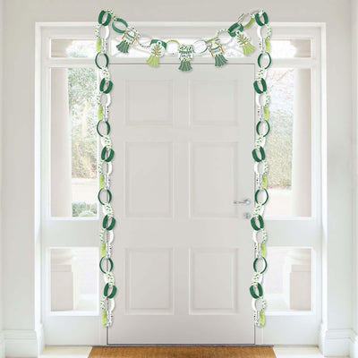 Family Tree Reunion - 90 Chain Links and 30 Paper Tassels Decoration Kit - Family Gathering Party Paper Chains Garland - 21 feet