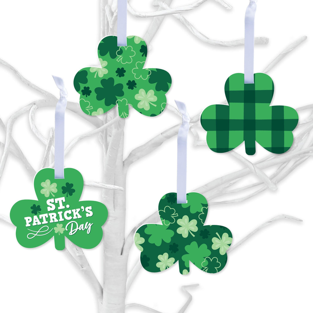 Shamrock St. Patrick's Day - Saint Paddy's Day Decorations - Tree Ornaments - Set of 12