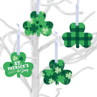 Shamrock St. Patrick's Day - Saint Paddy's Day Decorations - Tree Ornaments - Set of 12