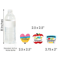 Teacher Retirement - DIY Shaped Happy Retirement Party Cut-Outs - 24 Count