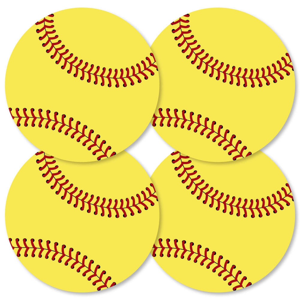 Grand Slam - Fastpitch Softball - Decorations DIY Baby Shower or Birthday Party Essentials - Set of 20