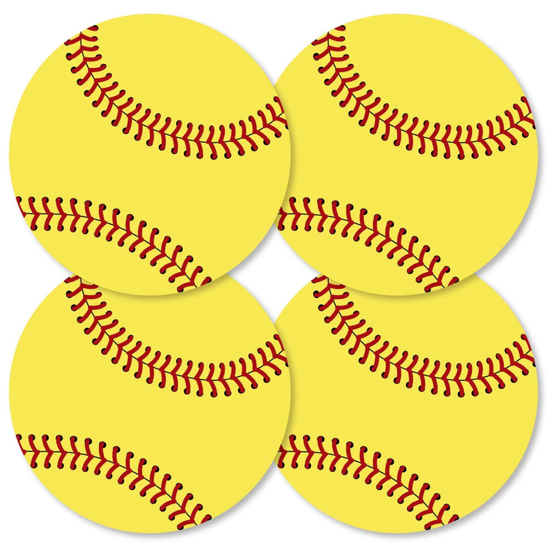 Grand Slam - Fastpitch Softball - Decorations DIY Baby Shower or Birthday Party Essentials - Set of 20