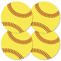 Grand Slam - Fastpitch Softball - Decorations DIY Baby Shower or Birthday Party Essentials - Set of 20