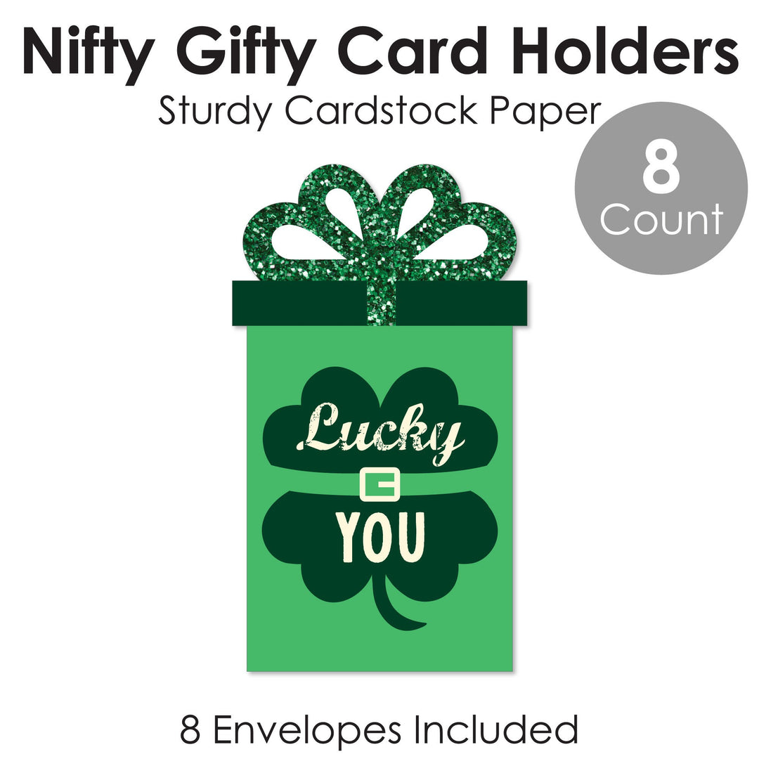 St. Patrick's Day - Saint Patty's Day Party Money and Gift Card Sleeves - Nifty Gifty Card Holders - Set of 8