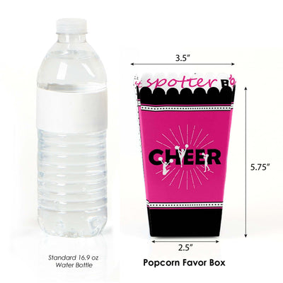 We've Got Spirit - Cheerleading - Birthday Party or Cheerleader Party Favor Popcorn Treat Boxes - Set of 12