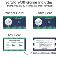 Par-Tee Time - Golf - Birthday or Retirement Party Scratch Off Cards - 22 ct.