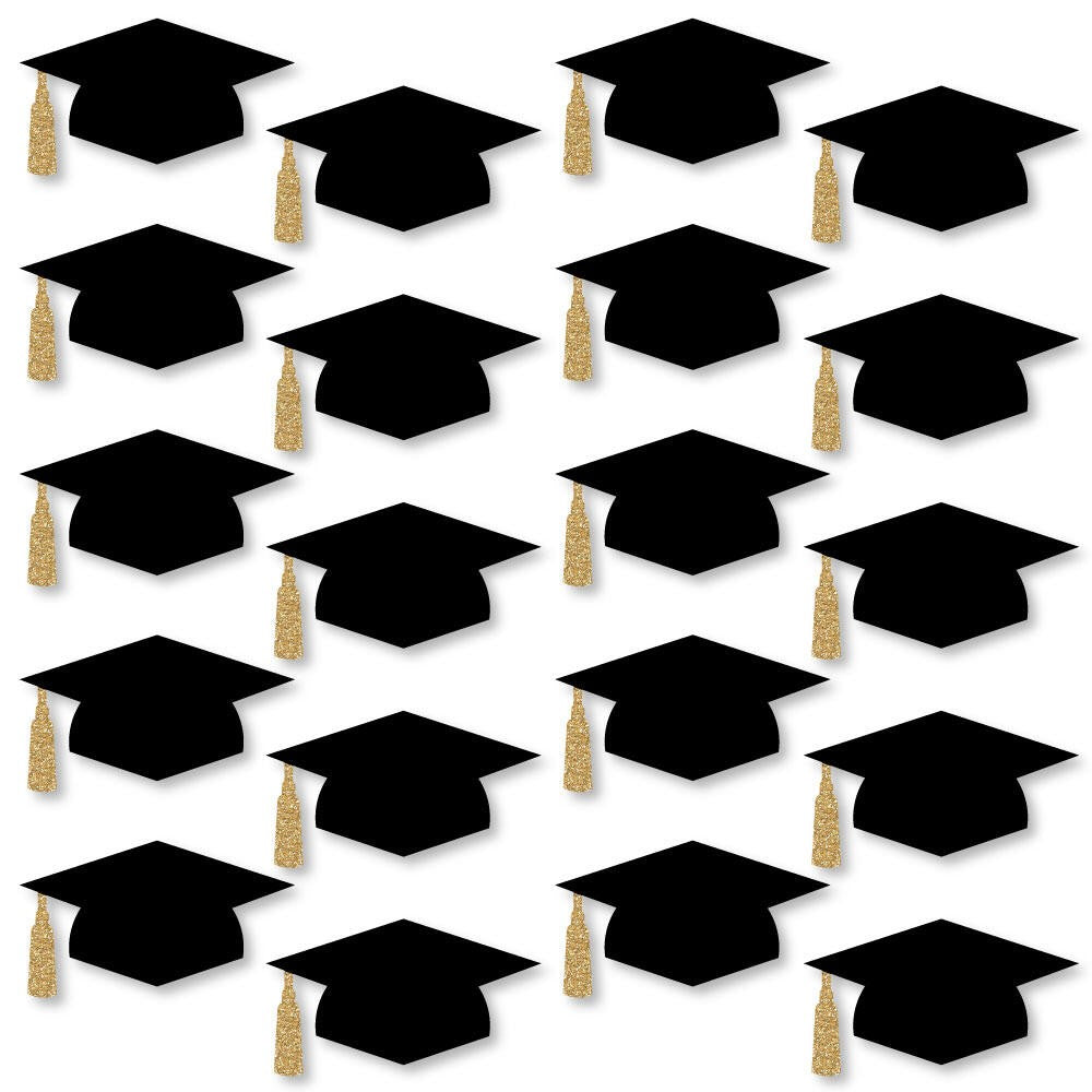 Grad Cap Large Essentials - 20 Ct