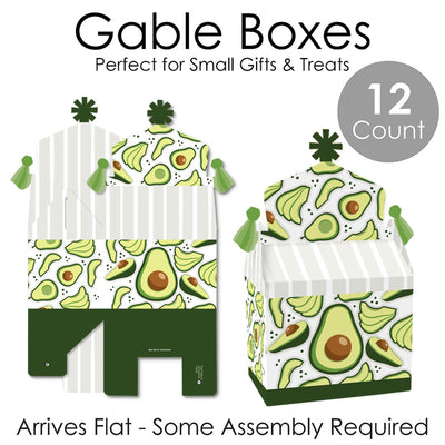 Hello Avocado - Treat Box Party Favors - Fiesta Party Goodie Gable Boxes - Set of 12