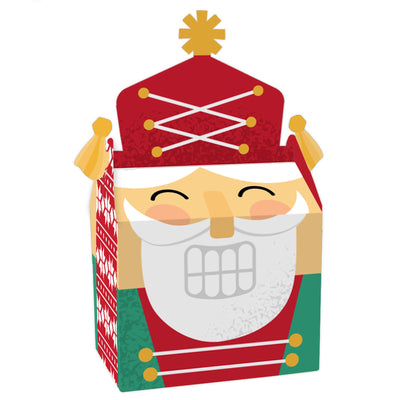 Christmas Nutcracker - Treat Box Party Favors - Holiday Party Goodie Gable Boxes - Set of 12