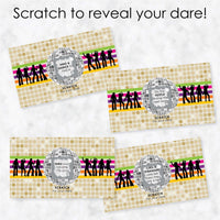 70's Disco - 1970s Party Scratch Off Dare Cards - 22 Cards