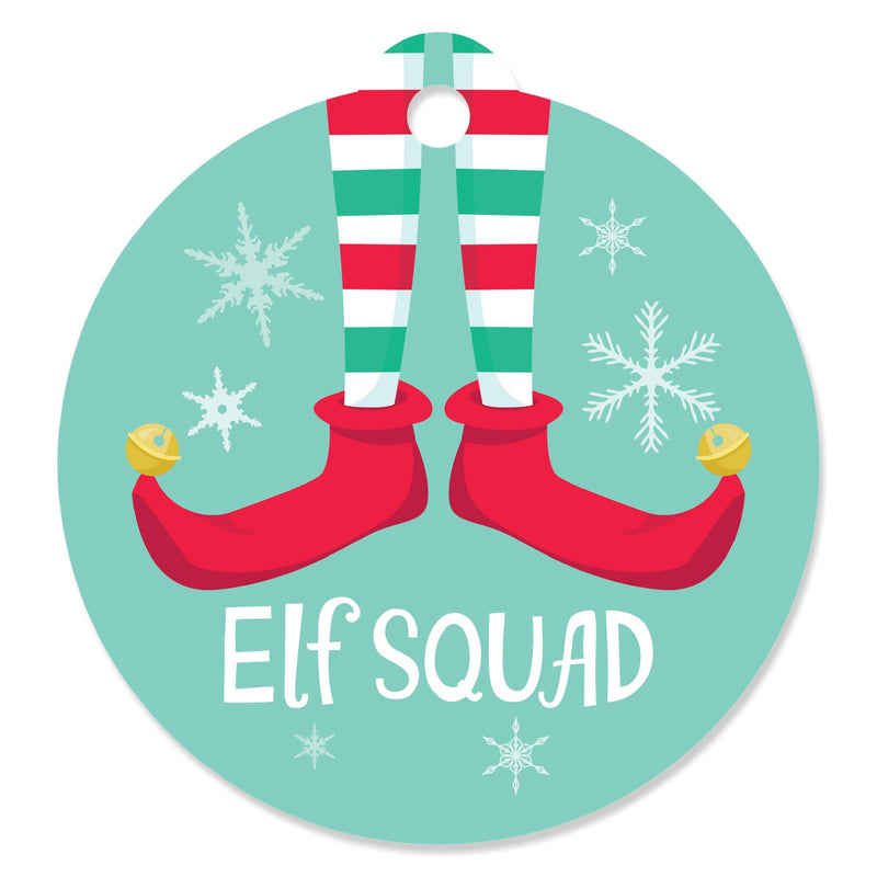 Elf Squad - Kids Elf Christmas and Birthday Party Favor Gift Tags (Set of 20)