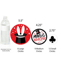 Ta-Da, Magic Show - Magical Birthday Party Giant Circle Confetti - Party Decorations - Large Confetti 27 Count