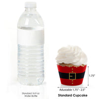 Jolly Santa Claus - Christmas Party Decorations - Party Cupcake Wrappers - Set of 12