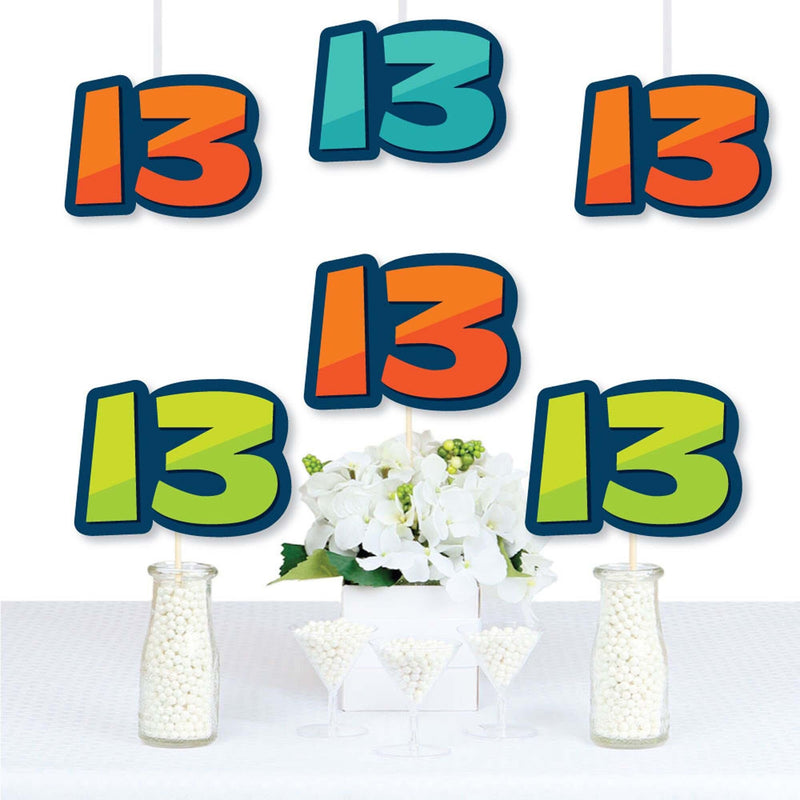 Boy 13th Birthday - Decorations DIY Birthday Party Essentials - Set of 20