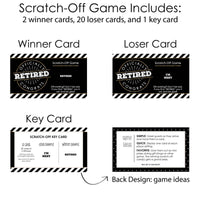 Happy Retirement - Retirement Party Scratch Off Cards