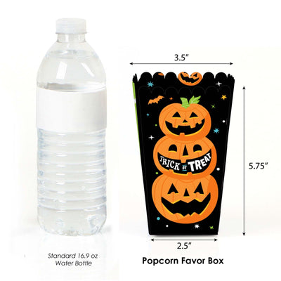 Jack-O'-Lantern Halloween - Kids Halloween Party Favor Popcorn Treat Boxes - Set of 12