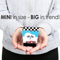 Let's Go Racing - Racecar - Party Mini Favor Boxes - Race Car Birthday Party or Baby Shower Treat Candy Boxes - Set of 12