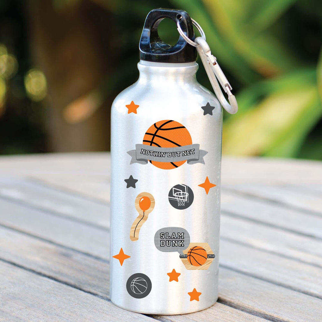 Nothin' But Net - Basketball - Birthday Party Favor Kids Stickers - 16 Sheets - 256 Stickers
