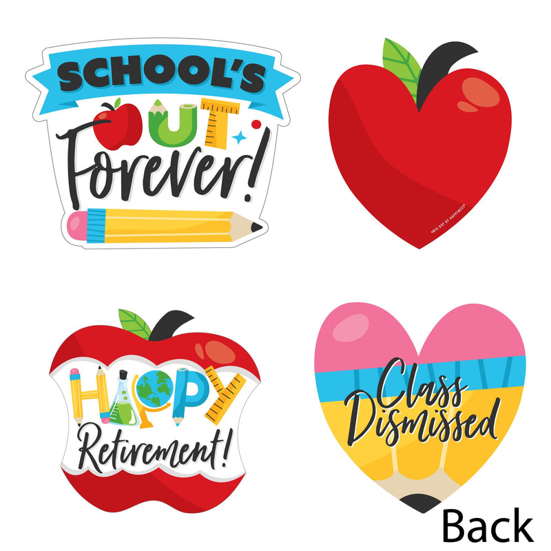 Teacher Retirement - Pencil Apple Decorations DIY Happy Retirement Party Essentials - Set of 20