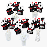 Ta-Da, Magic Show - Magical Birthday Party Centerpiece Sticks - Table Toppers - Set of 15