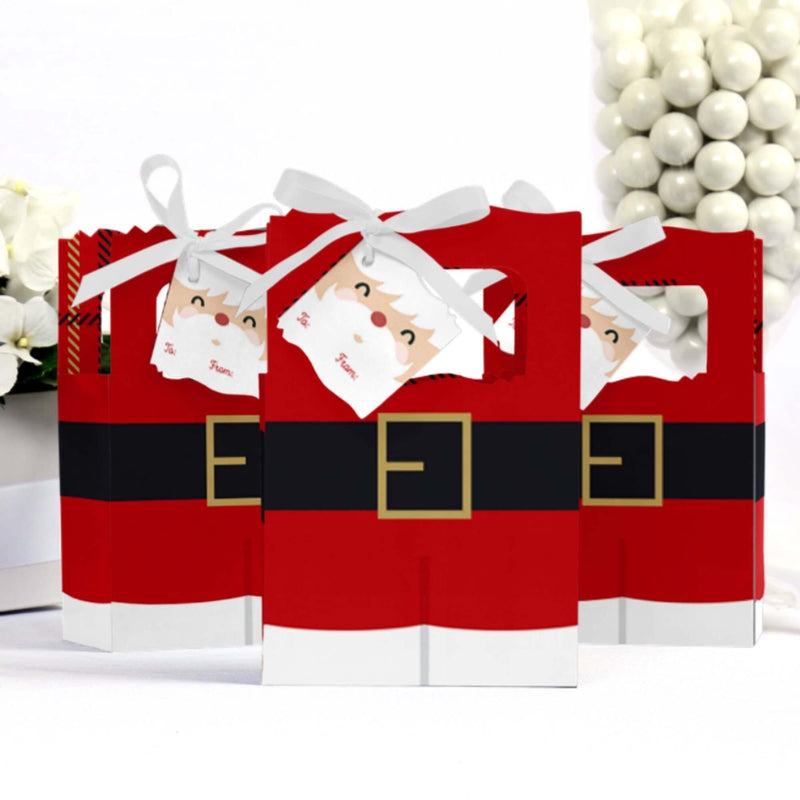 Jolly Santa Claus - Christmas Party Favor Boxes - Set of 12