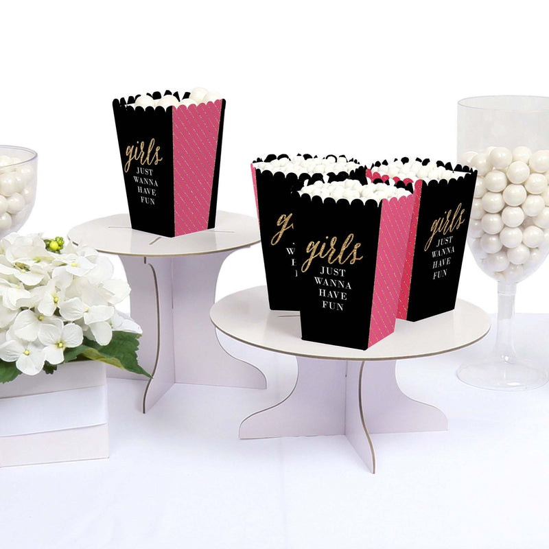 Girls Night Out - Bachelorette Party Favor Popcorn Treat Boxes - Set of 12