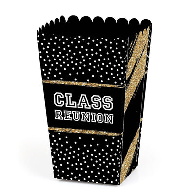 Reunited - School Class Reunion Party Favor Popcorn Treat Boxes - Set of 12