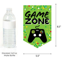 Game Zone - Pixel Video Game Party Bunting Banner and Decorations