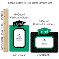 Green Grad - Best is Yet to Come - Graduation Party Picture Centerpiece Sticks - Photo Table Toppers - 15 Pieces
