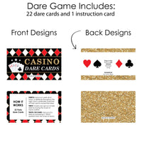 Las Vegas - Casino Party Scratch Off Dare Cards - 22 Cards