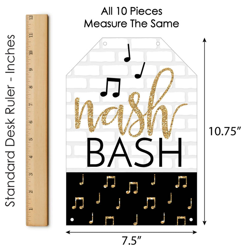 Nash Bash - Hanging Vertical Paper Door Banners - Nashville Bachelorette Party Wall Decoration Kit - Indoor Door Decor