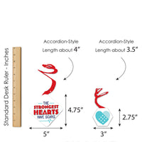 Happy Heartiversary - CHD Awareness Hanging Decor - Party Decoration Swirls - Set of 40