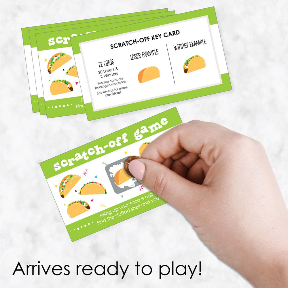 Taco 'Bout Fun - Mexican Fiesta Game Scratch Off Cards - 22 ct