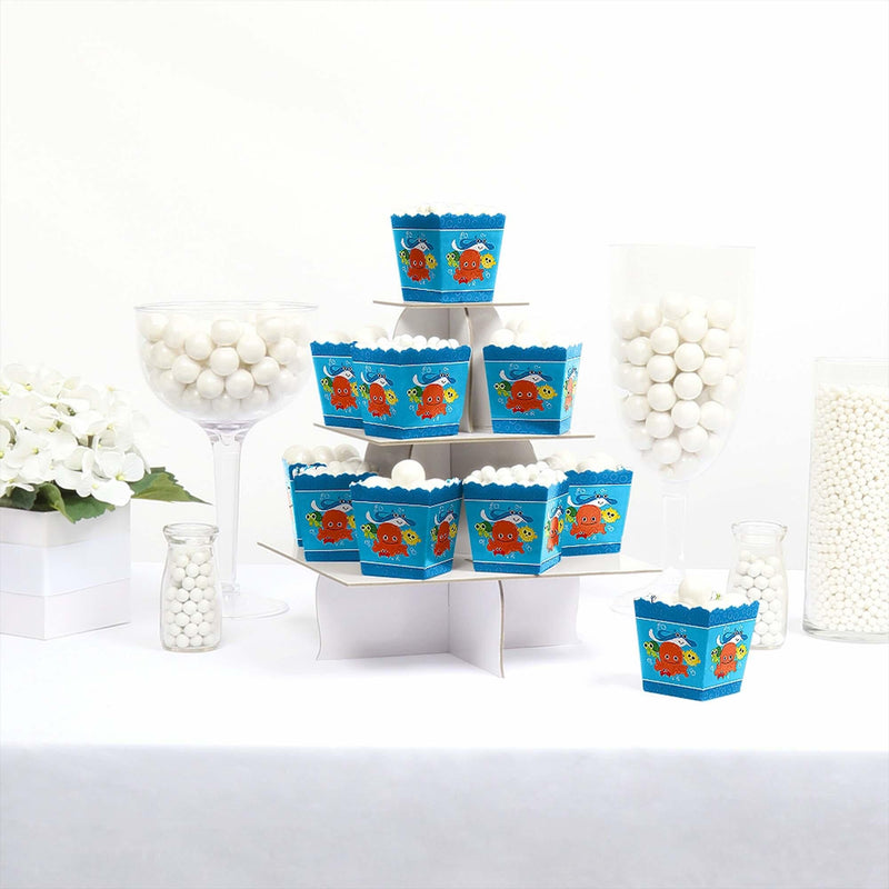 Under the Sea Critters - Party Mini Favor Boxes - Baby Shower or Birthday Party Treat Candy Boxes - Set of 12