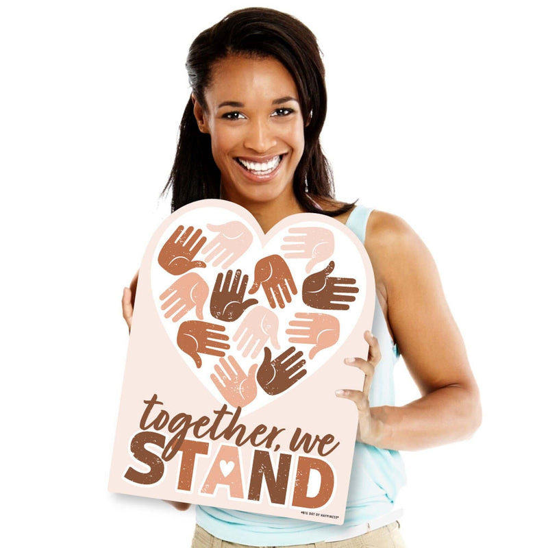 Together, We Stand - Outdoor Lawn Sign - We Believe Yard Sign - 1 Piece