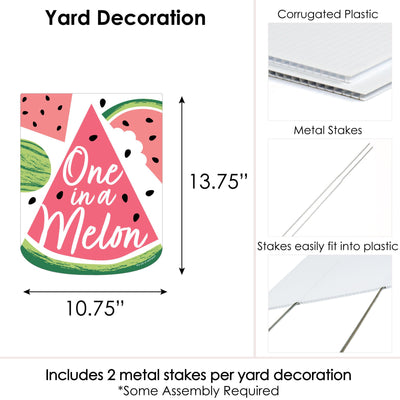Sweet Watermelon - Outdoor Lawn Sign - Fruit Party Yard Sign - 1 Piece
