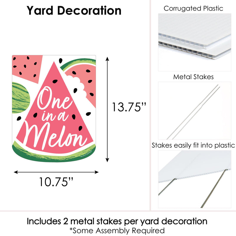 Sweet Watermelon - Outdoor Lawn Sign - Fruit Party Yard Sign - 1 Piece