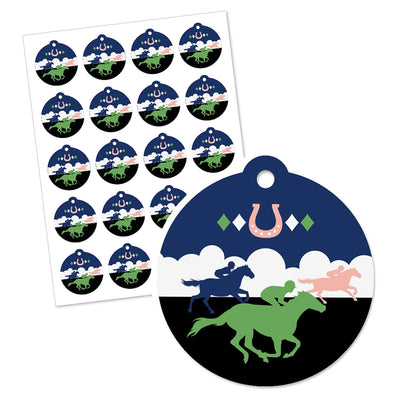 Kentucky Horse Derby - Horse Race Party Favor Gift Tags (Set of 20)