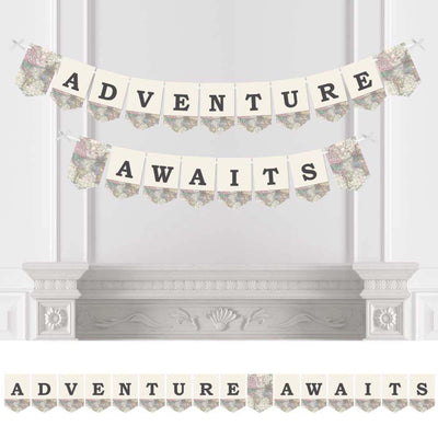 World Awaits - Travel Themed Party Bunting Banner and Decorations
