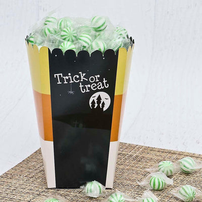 Trick or Treat - Halloween Party Favor Popcorn Treat Boxes - Set of 12