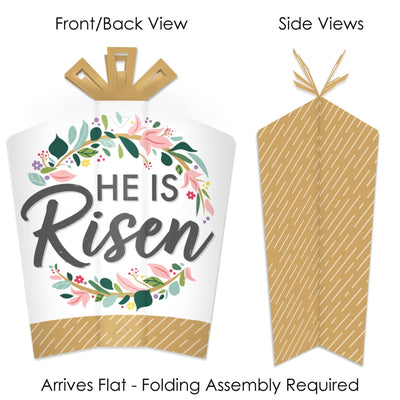 Religious Easter - Table Decorations - Christian Holiday Party Fold and Flare Centerpieces - 10 Count