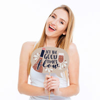 But First, Wine - Wine Tasting Party Photo Booth Props Kit - 20 Count