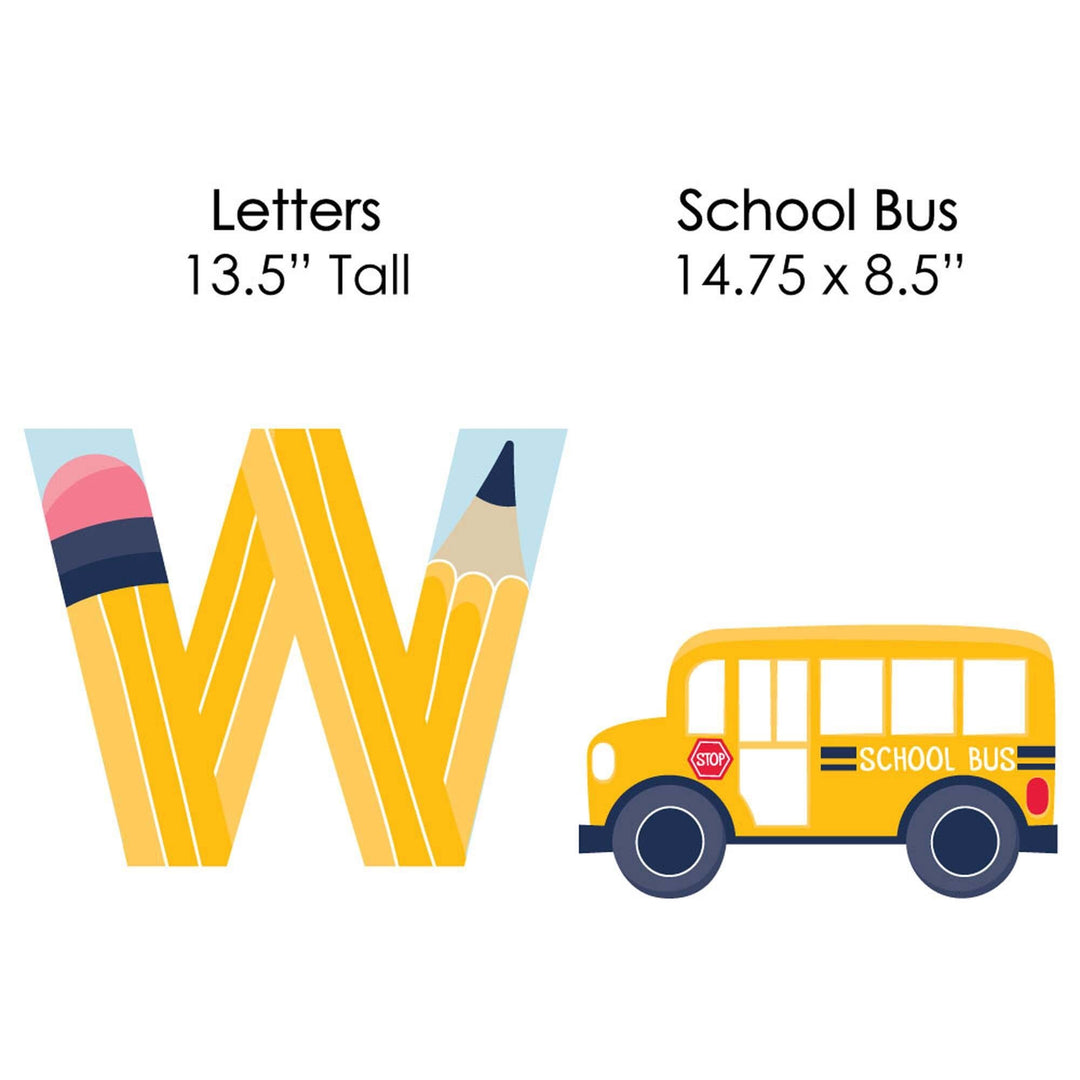Back to School - Yard Sign Outdoor Lawn Decorations - First Day of School Classroom Yard Signs - Welcome Back