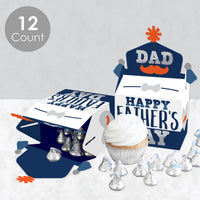 Happy Father's Day - Treat Box Party Favors - We Love Dad Party Goodie Gable Boxes - Set of 12