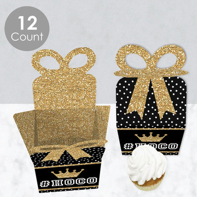 HOCO Dance - Square Favor Gift Boxes - Homecoming Bow Boxes - Set of 12
