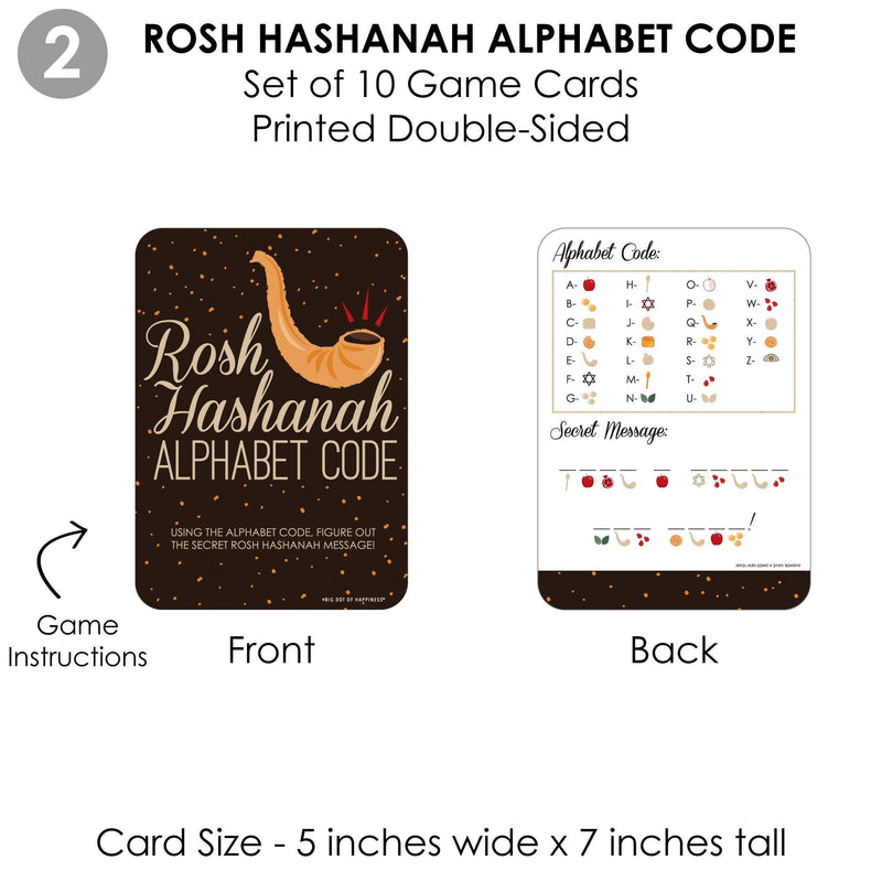 Rosh Hashanah - 4 Jewish New Year Party Games - 10 Cards Each - Gamerific Bundle
