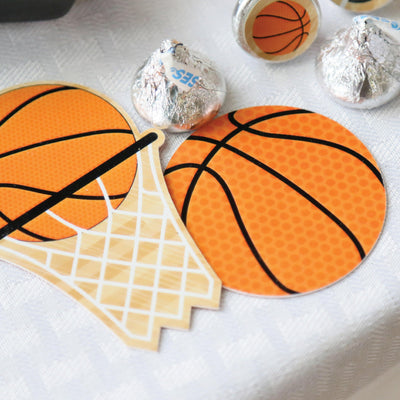 Nothin' But Net - Basketball - DIY Shaped Party Paper Cut-Outs - 24 ct