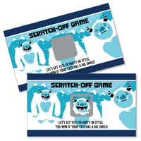 Yeti to Party - Abominable Snowman Party or Birthday Party Game Scratch Off Dare Cards - 22 Count