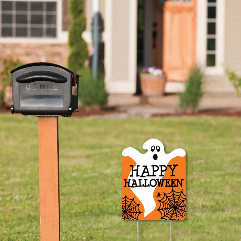 Spooky Ghost - Outdoor Lawn Sign - Halloween Party Yard Sign - 1 Piece