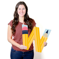 Back to School - Yard Sign Outdoor Lawn Decorations - First Day of School Classroom Yard Signs - Welcome Back